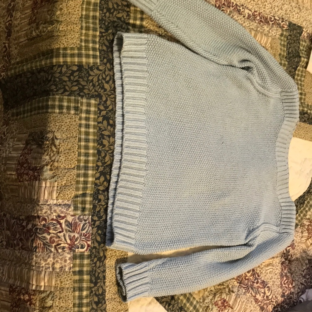 Blue Chunky Knit Ann Taylor Sweater
